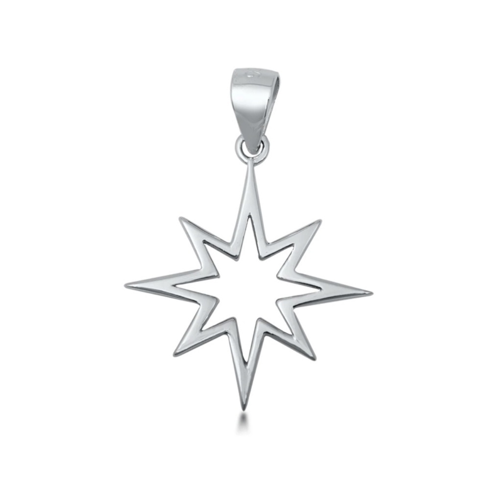 Sterling Silver Star Pendant – Modern Celestial Charm